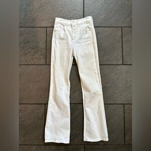 Express Bootcut High Rise Jeans - White